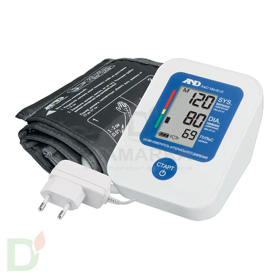 Тонометр A&D UA-888 автомат эконом с мини-адаптером 22-32 см