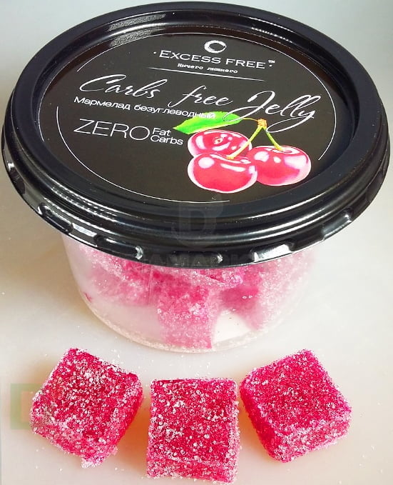 Мармелад безуглеводный мармелад Вишня 150гр.