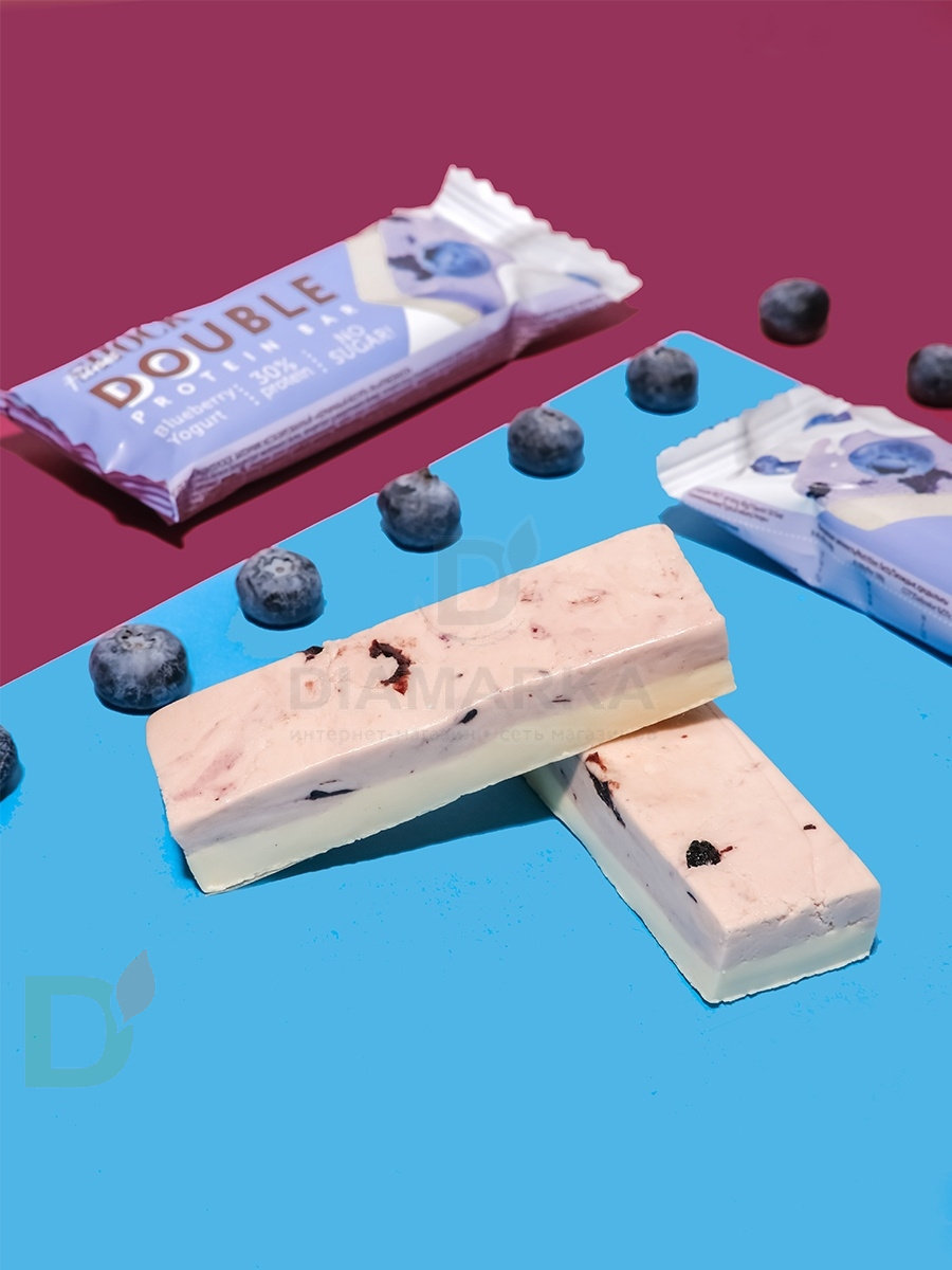 Батончик протеиновый FitnesShock Черничный йогурт 40гр. в интернет-магазине