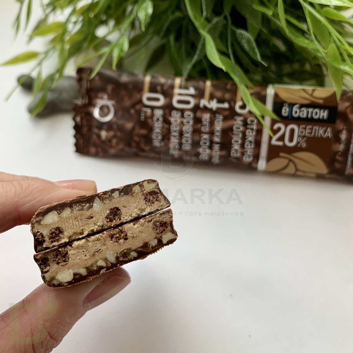 Батончик протеиновый Ё/батон "Арахис-Кофе" в шоколадной глазури 40гр в интернет-магазине