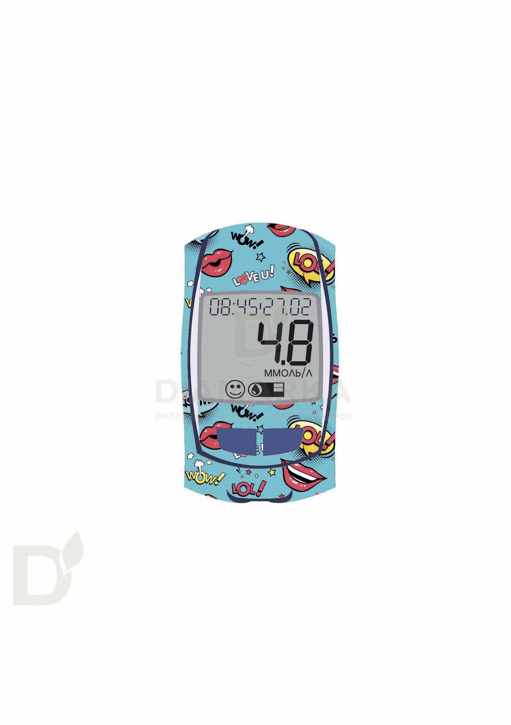 Наклейка на глюкометр Сателлит-Экспресс