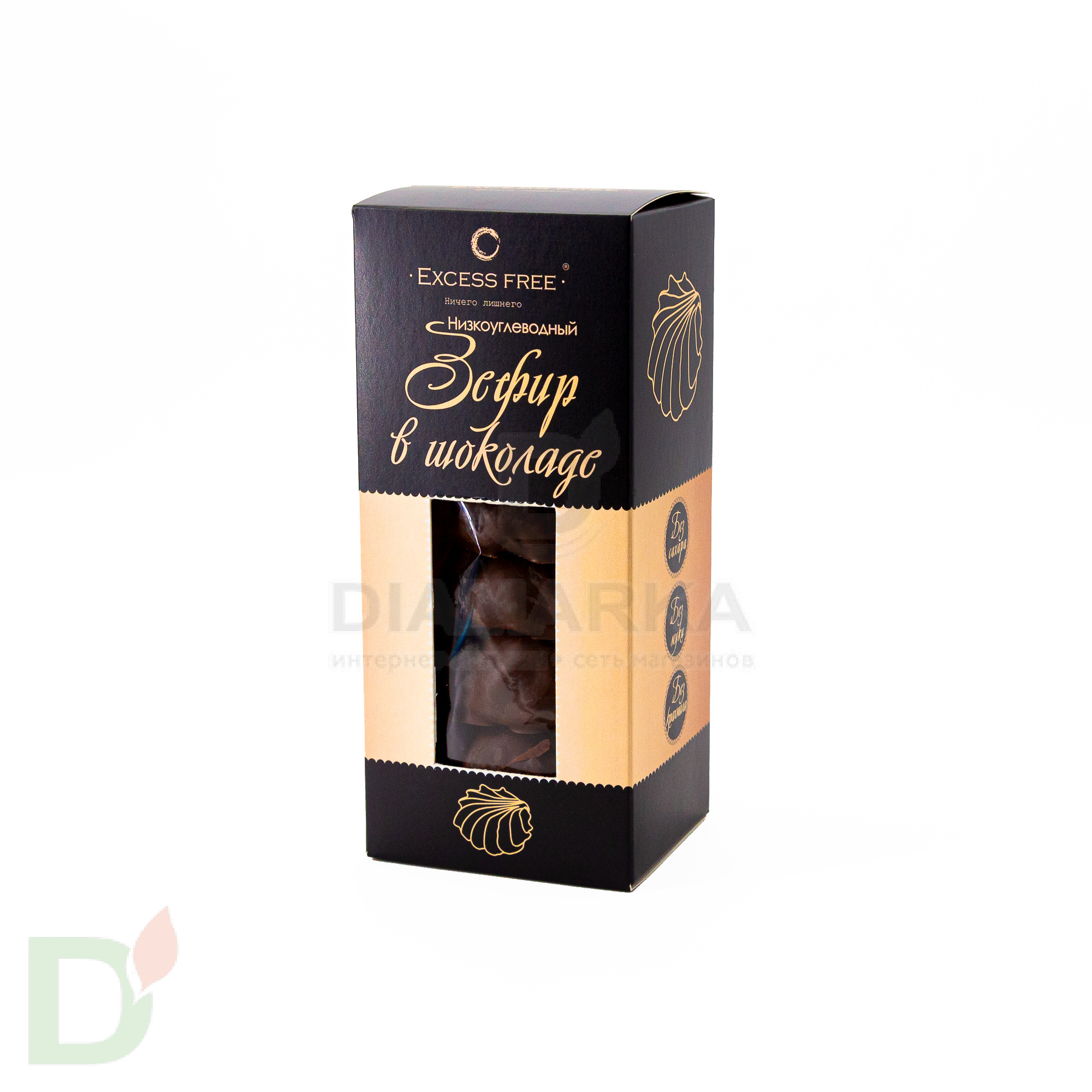 Зефир низкоуглеводный Excess Free в глазури, 120 г