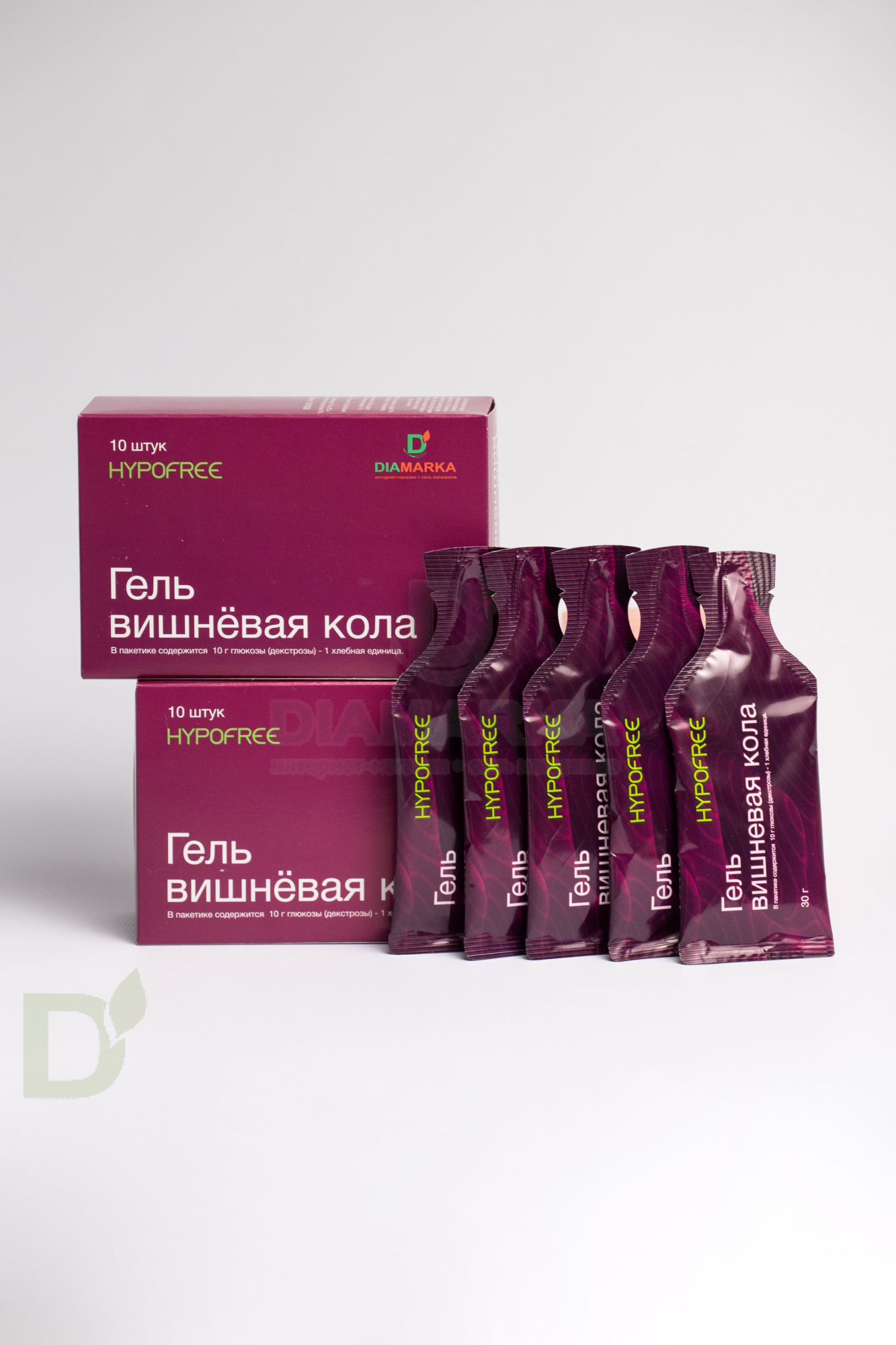 Гель HYPOFREE DIAMARKA 1ХЕ Вишневая Кола, мягкая упаковка, 30мл