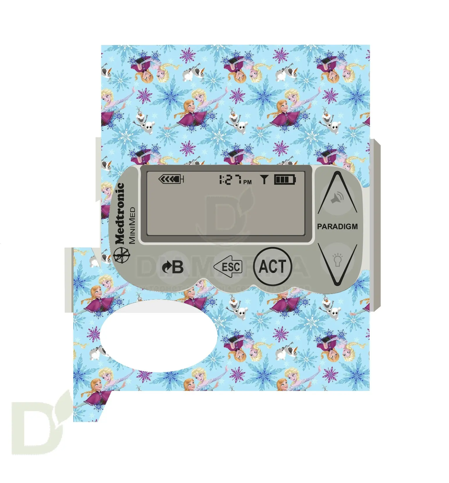 Наклейка на помпу Medtronic моделей 715, 722, 754