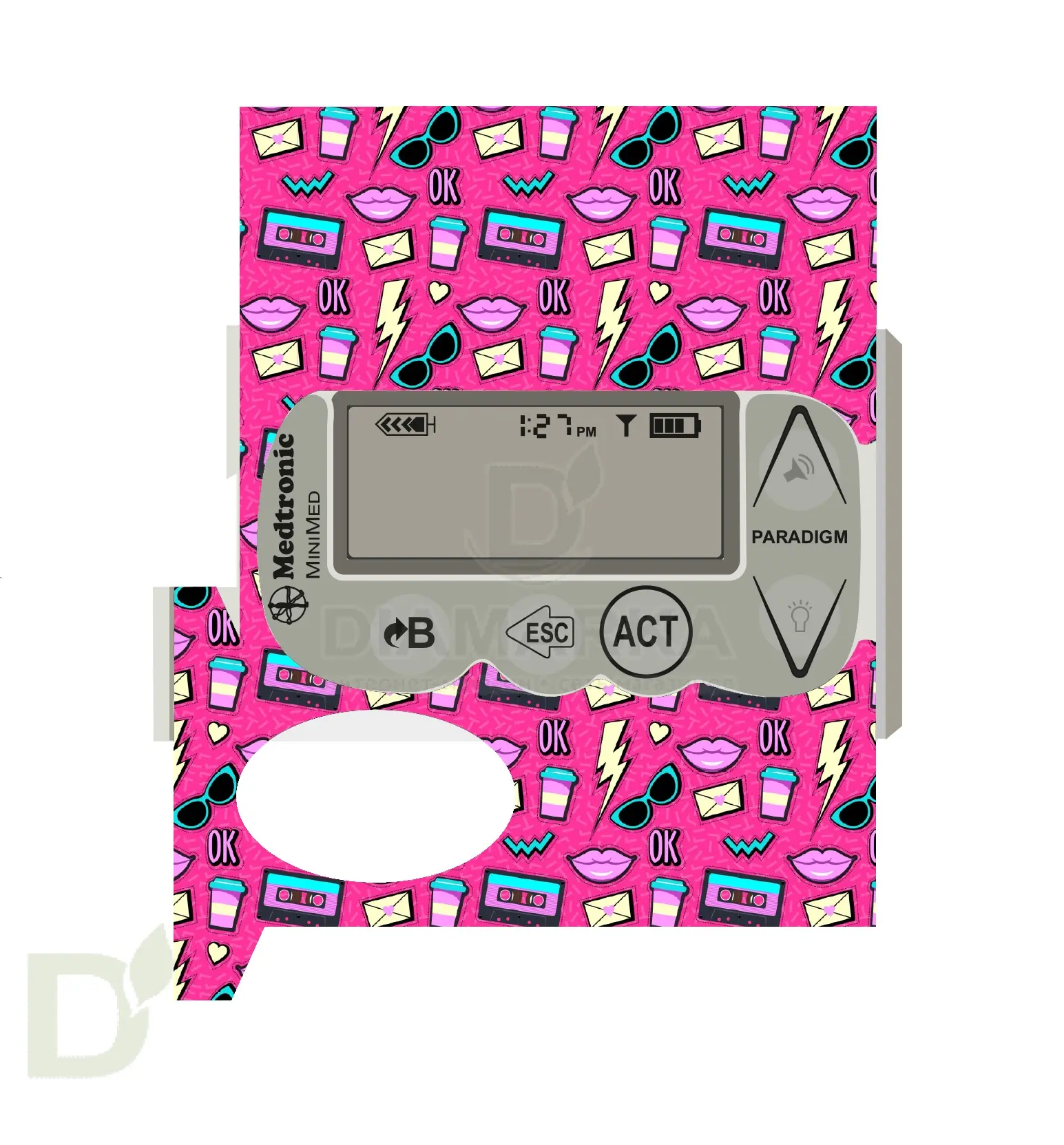 Наклейка на помпу Medtronic моделей 715, 722, 754