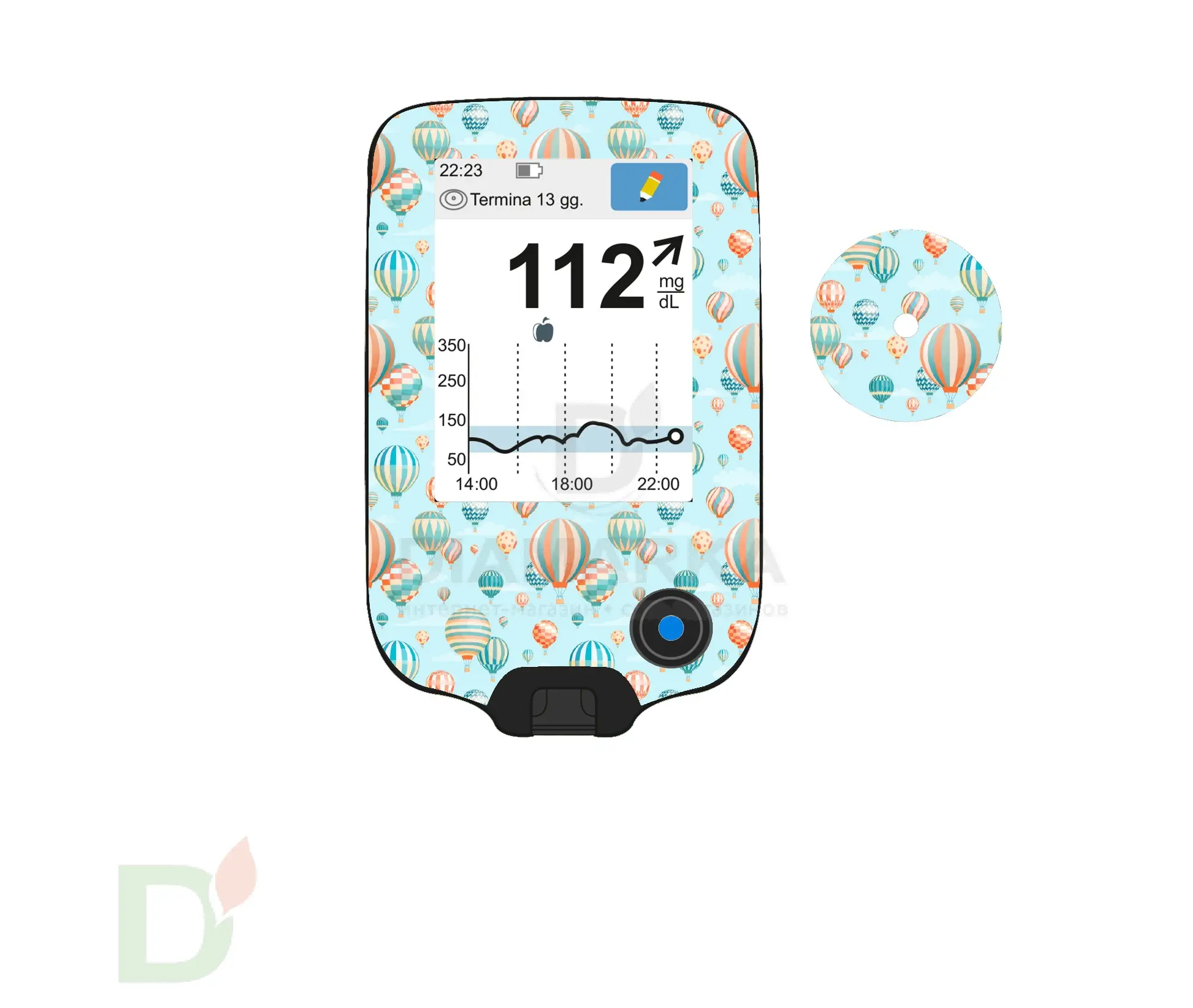 Наклейка на ридер FreeStyle Libre и сенсор