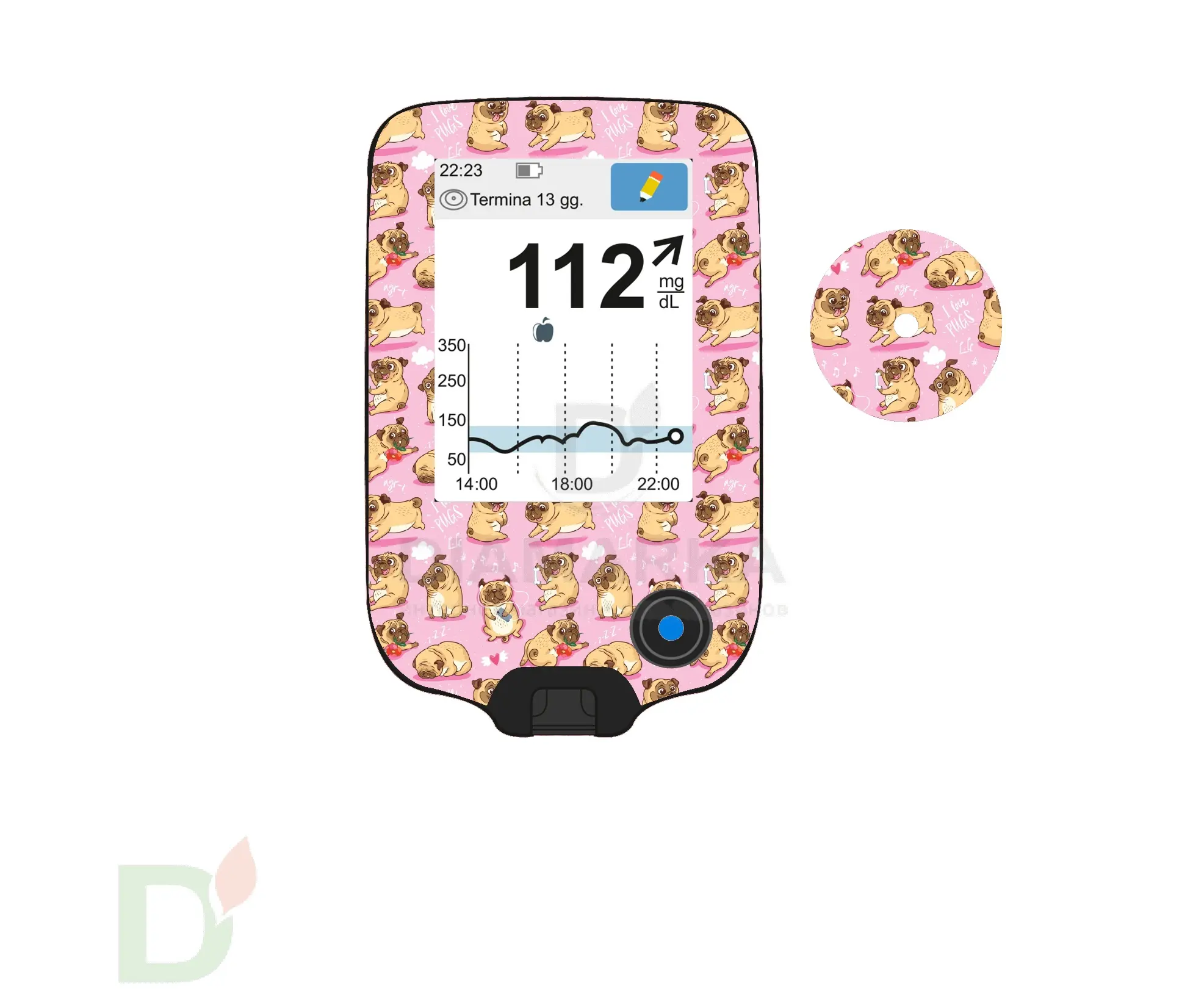 Наклейка на ридер FreeStyle Libre и сенсор