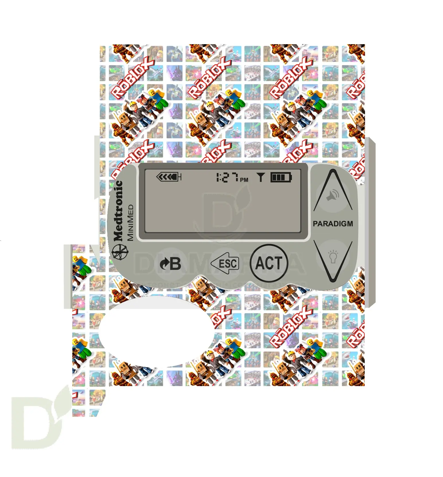 Наклейка на помпу Medtronic моделей 715, 722, 754