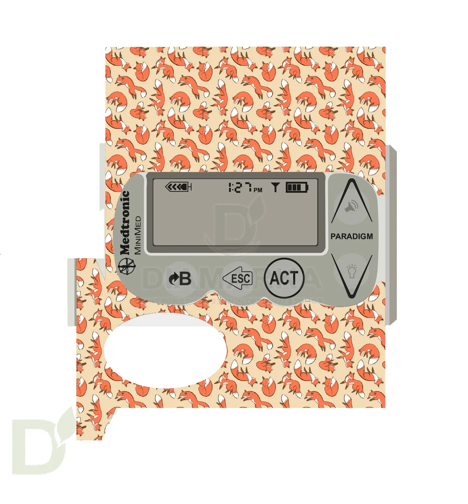 Наклейка на помпу Medtronic моделей 715, 722, 754