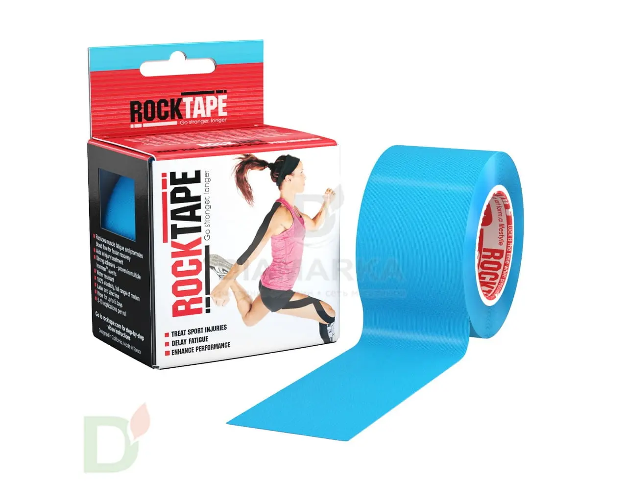 Тейп RockTape Classic 5см х 5м, голубой