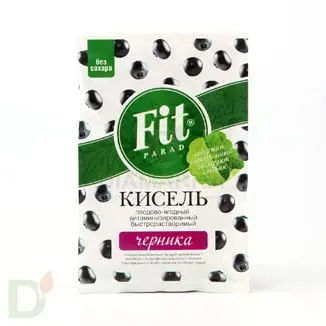 Кисель витаминный Черника, FitParad 30 г.
